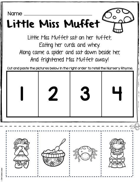 Rhyming Worksheets For Kindergarten Cut And Paste Kindergarten