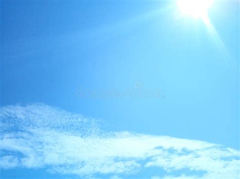 Blue Cloudless Sky On A Sunny Summer Day Stock Photo Image Of Wind