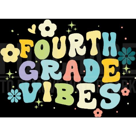 Fourth Grade Vibes 4th Grade Team Retro 1st Day Of School Love Svg