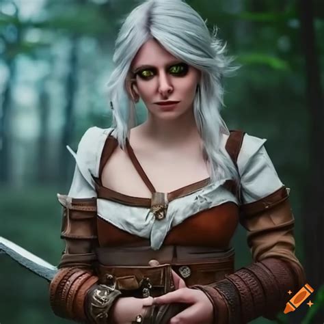 Ciri Cosplay From The Witcher On Craiyon
