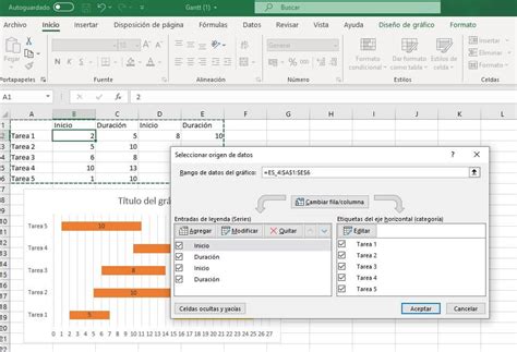 Cómo Crear Un Diagrama De Gantt En Excel Tutorial Ionos