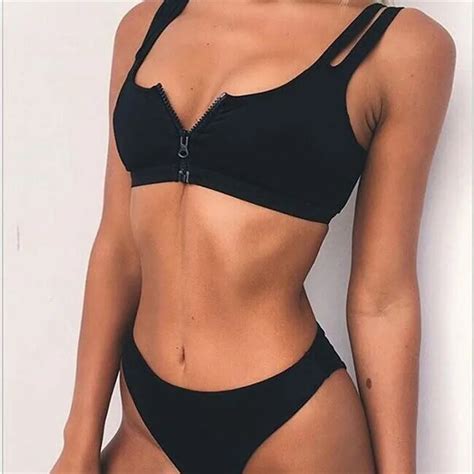 chamsgend women s swimwear set swimsuit solid push up bra bathing suit a 487 in bra and brief sets