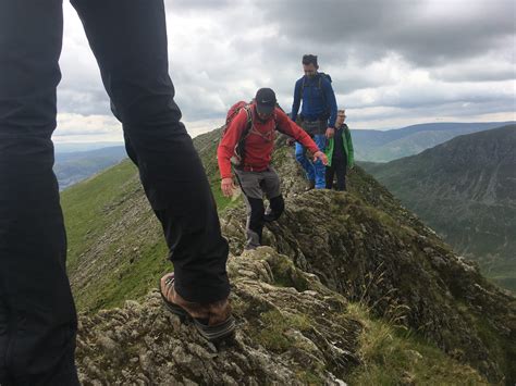 Helvellyn Via Striding Edge And Swirral Edge For Cancercare Adventure