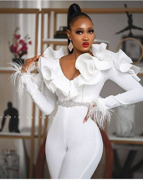23 Elegant Wedding Jumpsuit Designs The Glossychic White Jumpsuit
