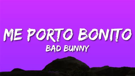 Bad Bunny Me Porto Bonito Lyrics Letra Ft Chencho Corleone Youtube