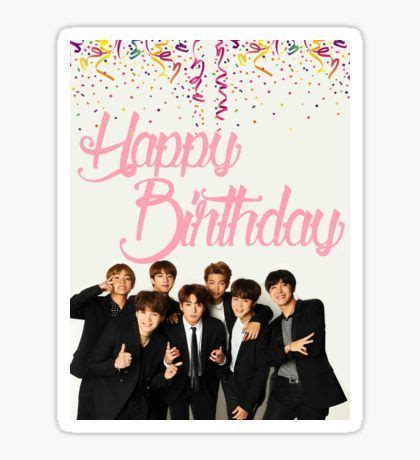 I basically just copy and pasted images from google into a word doc and its your special day so jump to your feet. Bts Spring Day Stickers | Bts birthdays, Bts happy ...