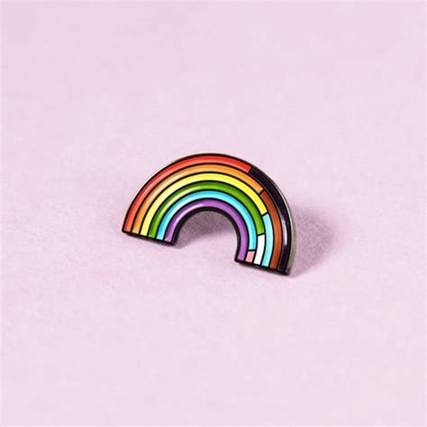 The Inclusive Rainbow Enamel Pin Barbican Shop