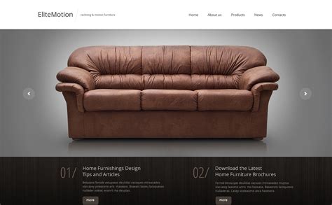 Make your business shine online with a custom furniture website designed just for you by a professional designer. Furniture Responsive Website Template #49338