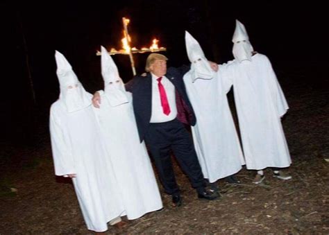 Fact Check Does This Photograph Show Donald Trump At A Kkk Cross Burning
