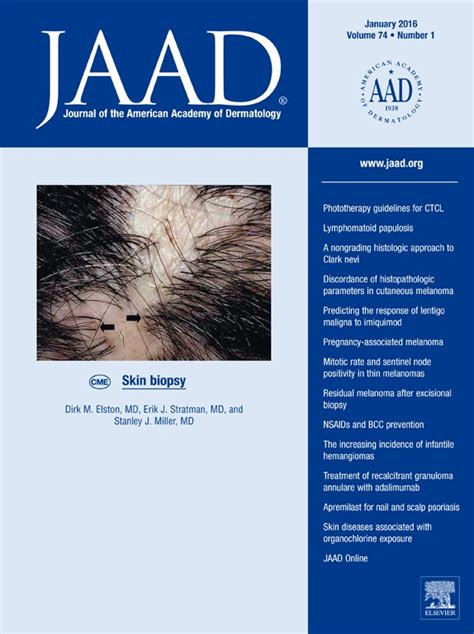 Journal Of The American Academy Of Dermatology January 2016 Volume 74
