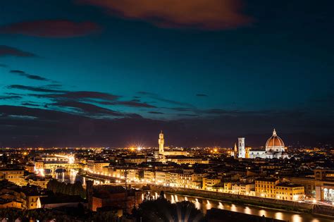 Florence Italy At Night Free Stock Photo Picjumbo