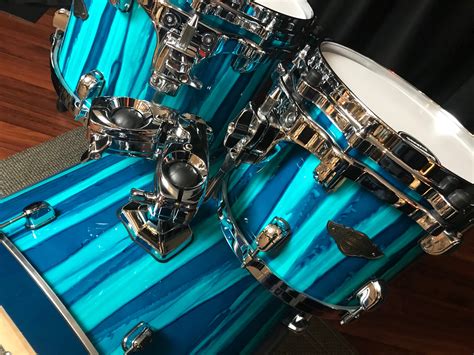Tama Drums Sets Starclassic Performer Mbs42sska Sky Blue Aurora 4pc Maple Birch Kit Dales