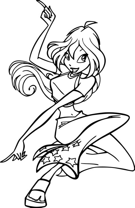 Coloriage Flora à imprimer gratuit