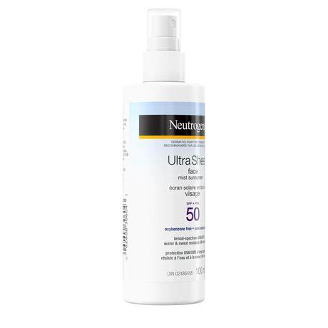 Spray sunscreen are available now at sephora! Neutrogena Ultra Sheer Face Mist Sunscreen SPF 50, 100ml | Walmart Canada