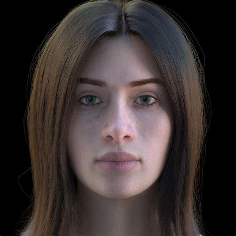 Female Character Rig Head Face D Model Turbosquid My Xxx Hot Girl