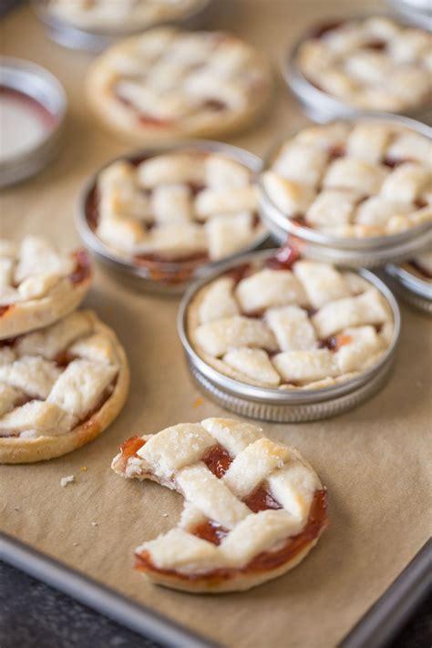 Buttery Flaky Pie Crust With Strawberry Jam For Filling Baked Inside A