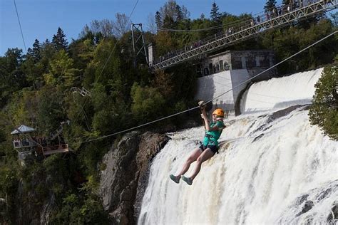 Tripadvisor Parc De La Chute Montmorency Zip Line Over De Watervallen