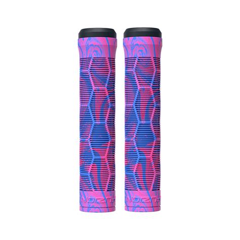 Fuzion Hex Scooter Grips Pinkblue Scooter Works