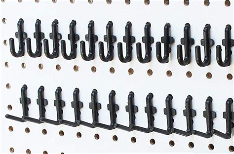 j and l style plastic black pegboard locking hooks kits mulit packs jsp manufacturing