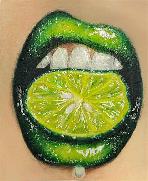 Lime Lips Drawing Step By Step Siu Jacks