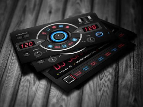 Discover our creative business card templates for dj's / producer, musicians and nightclub professionals. Pin on DJ Business Cards