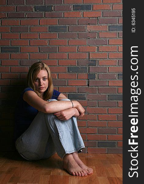 Woman Sitting With Knees Up Free Stock Images Photos
