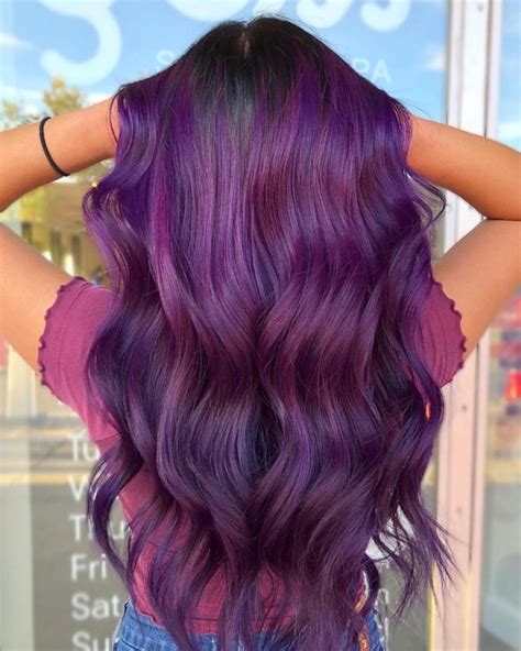 23 Purple Hair Color Ideas Highlights Ombre And Streaks Hello Bombshell