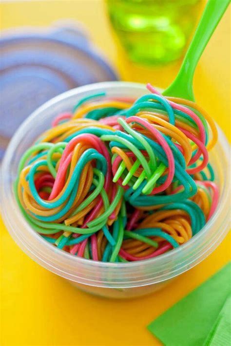 Color Spaghetti Rainbow Pasta How To Cook Pasta Food