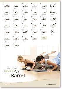 Amazon Com Stott Pilates Wall Chart Complete Arc Barrel Fitness Charts And Planners