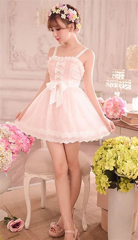 sweet pink bow princess lace dress sweet pink bow princess lace dress en 2020 ropa kawaii