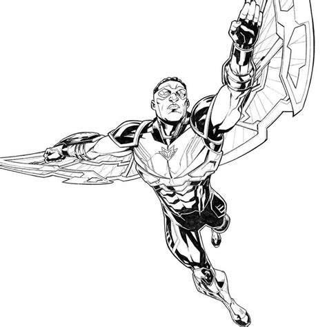 Falcon Marvel Coloring Pages Coloring Pages 🎨
