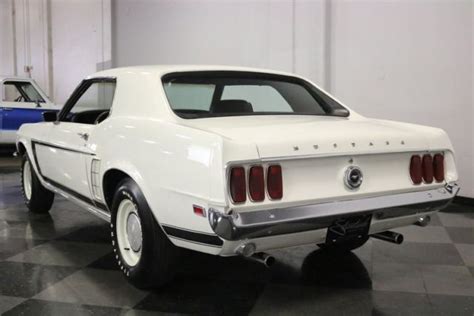 1969 Ford Mustang 24551 Miles Wimbledon White Hardtop 302 V8 3 Speed