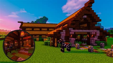 Minecraft Novo EstÁbulo Para Os Cavalos E Consegui A Sela Survival
