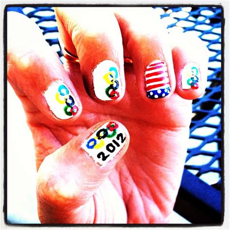 olympics nail art go usa olympic nails how to do nails nail art