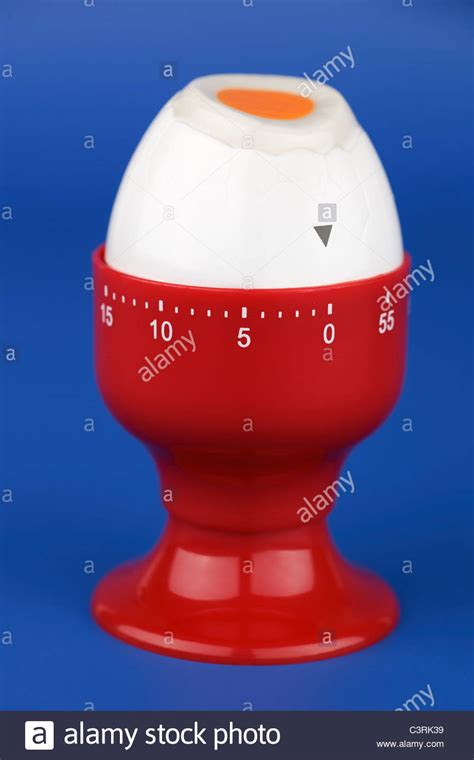 Plastic Clockwork Egg Timer Stock Photo Alamy