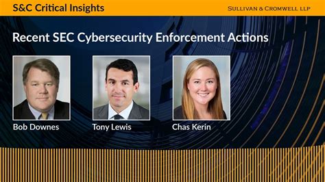 Sandc Critical Insights Recent Sec Cybersecurity Enforcement Actions