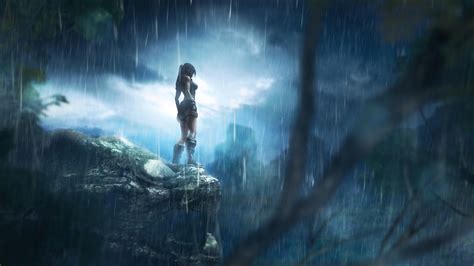 2560x1440 Tomb Raider Lara Croft Rain Game 1440p Resolution Hd 4k