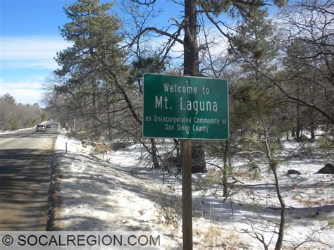 Southern California Regional Rocks and Roads - Mt Laguna