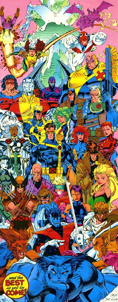 Classic X Men Poster By Jim Lee Marvel Comics Marvel Xmen Marvel