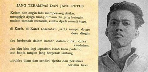 Chairil Anwar Sang Penyair Cerdas Yang Semasa Hidupnya Penuh Derita