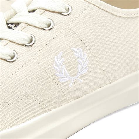 Fred Perry Hughes Low Canvas Light Ecru End Jp