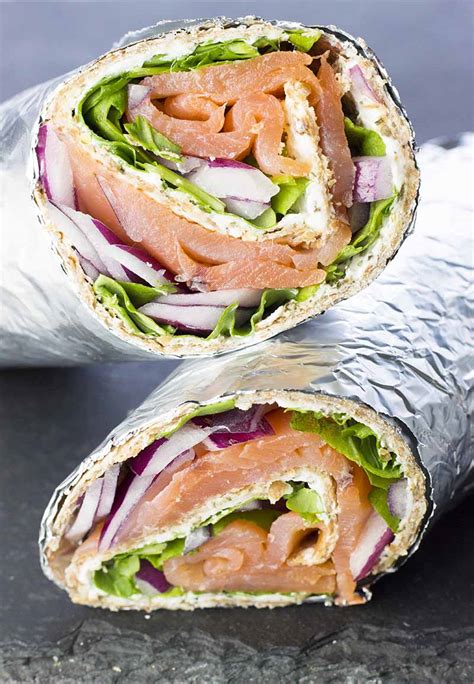 The difficulty when baking eggs is to get the whites cooked evenly yet have the yolk still be runny. Smoked Salmon and Cream Cheese Wraps | Diabetes Strong