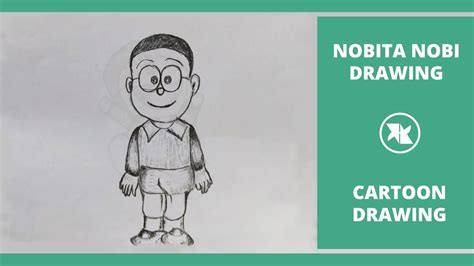 How To Draw Nobita Nobi From Doraemon Easy Step By Step Video Lesson