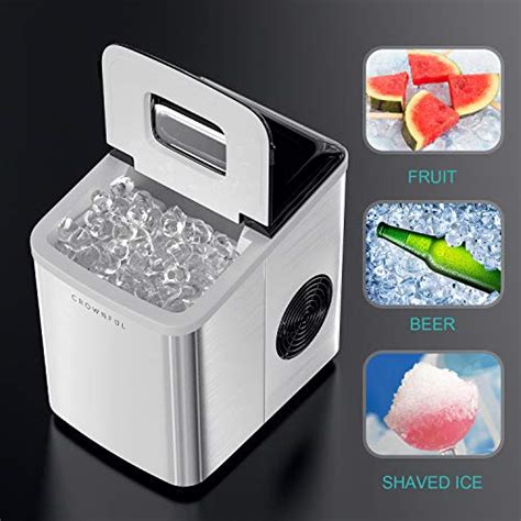 Crownful Ice Maker Machine For Countertop 9 Ice Cubes Ready Sale