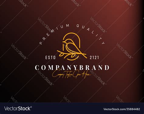Bird Logo Design Inspiration Icon Template Vector Image