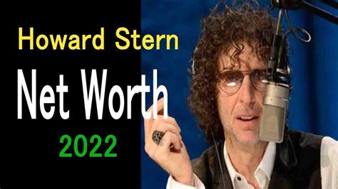Howard Stern Net Worth 2022 Howard Stern Youtube