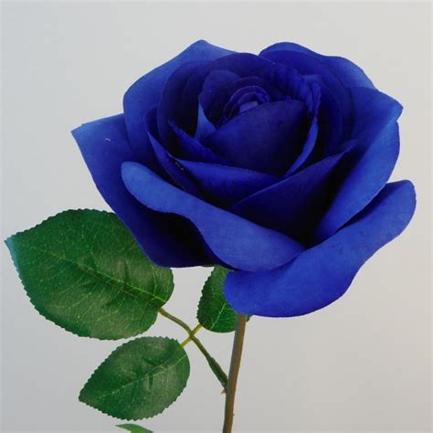 Dark blue flowers (summer), medium green foliage. Artificial Flowers | Galaxy Rose Dark Blue