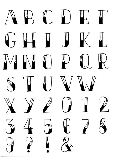 Pillar Lettering Lettering Lettering Alphabet Hand Lettering Alphabet