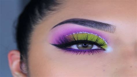 Neon Green And Purple Eyeshadow Penelopeobeso Youtube