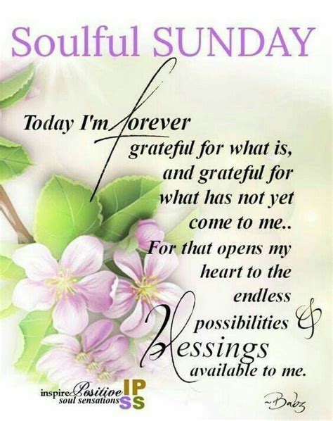 Soulful Sunday Blessings Forever Grateful Blessed Sunday Image Ctto